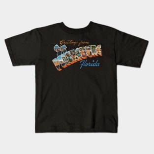 Greetings from St Petersburg Florida Kids T-Shirt